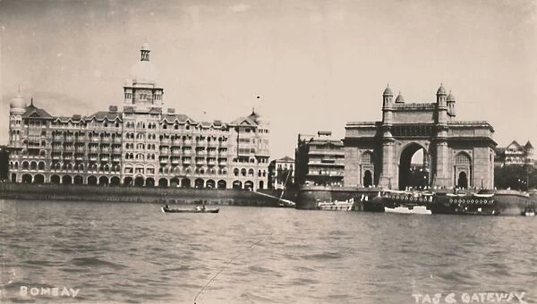Bombay - Taj & Gateway, c1930. Creator: Unknown