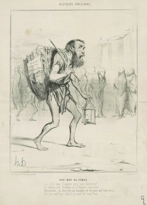 Framed Print : Bon mot du temps, 19th century. Creator: Honore Daumier Framed Print : Bon mot du temps, 19th century. Creator: Honore Daumier