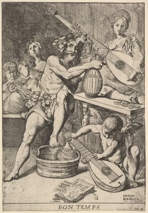 Framed Print : Bon Temps, 1610-42. Creator: Pierre Brebiette Framed Print : Bon Temps, 1610-42. Creator: Pierre Brebiette