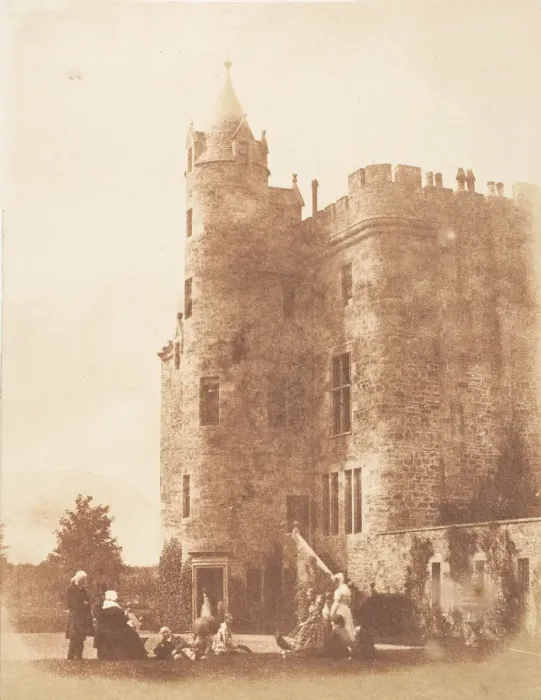Framed Print : Bonaly Towers, 1843-47. Creators: David Octavius Hill, Robert Adamson, Hill & Adamson Framed Print : Bonaly Towers, 1843-47. Creators: David Octavius Hill, Robert Adamson, Hill & Adamson