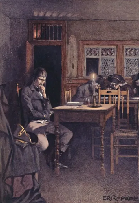 Framed Print : Bonaparte in 1792 as a Frequenter of a Six-Sous Restaurant in Paris, (1896)