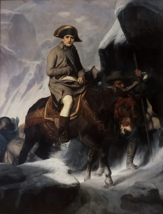 Framed Print : Bonaparte Crossing the Alps. Artist: Delaroche, Paul Hippolyte (1797-1856) Framed Print : Bonaparte Crossing the Alps. Artist: Delaroche, Paul Hippolyte (1797-1856)