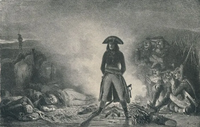 Framed Print : Bonaparte in Italy, 1796, (1896). Artist: Auguste Raffet Framed Print : Bonaparte in Italy, 1796, (1896). Artist: Auguste Raffet