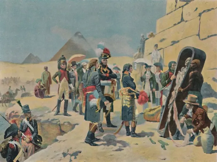 Framed Print : Bonaparte With The Savants in Egypt, c1801, (1896) Framed Print : Bonaparte With The Savants in Egypt, c1801, (1896)