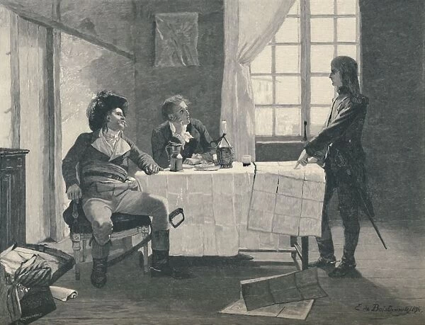Bonaparte, Turreau, and Volney at Nice in 1793, (1896). Artist: E. G. H. Del Orme