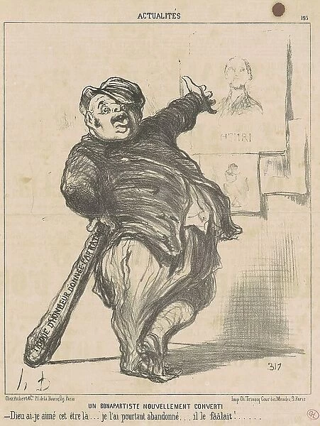 Un Bonapartiste nouvellement converti, 19th century. Creator: Honore Daumier