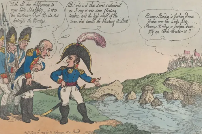 Framed Print : Boneys Broken Bridge, June 12, 1809. June 12, 1809. Creator: Thomas Rowlandson Framed Print : Boneys Broken Bridge, June 12, 1809. June 12, 1809. Creator: Thomas Rowlandson