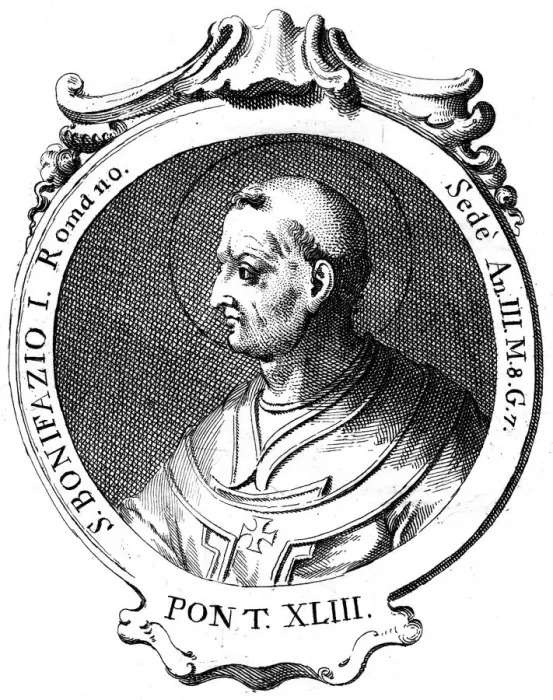 Framed Print : Boniface I, Pope of the Catholic Church Framed Print : Boniface I, Pope of the Catholic Church
