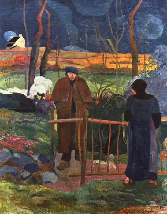 Framed Print : Bonjour Monsieur Gauguin, 1889 Framed Print : Bonjour Monsieur Gauguin, 1889