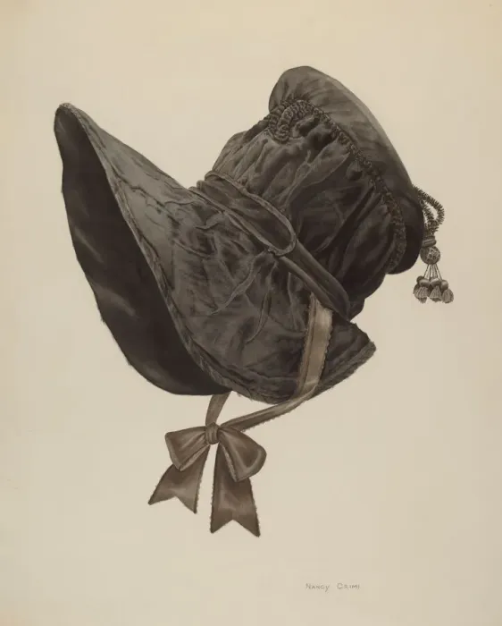 Framed Print : Bonnet, 1935 / 1942. Creator: Nancy Crimi Framed Print : Bonnet, 1935 / 1942. Creator: Nancy Crimi