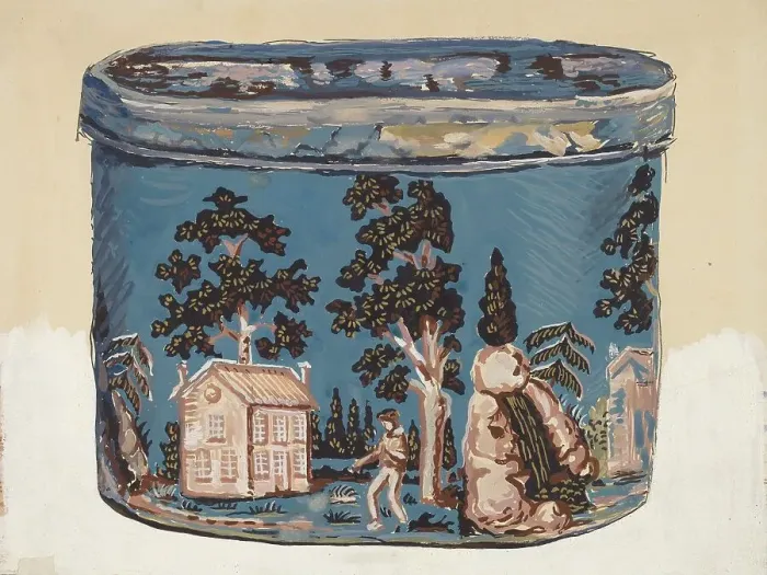 Framed Print : Bonnet Box, c. 1936. Creator: Stewart Wheeler
