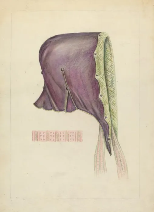 Framed Print : Bonnet, c. 1937. Creator: Fanchon Larzelere Framed Print : Bonnet, c. 1937. Creator: Fanchon Larzelere