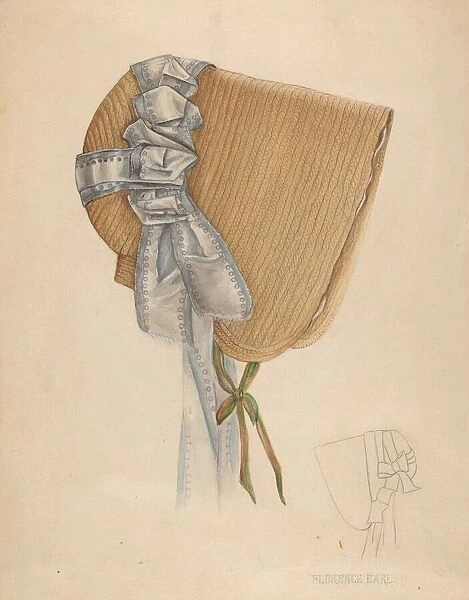 Bonnet, c. 1937. Creator: Florence Earl