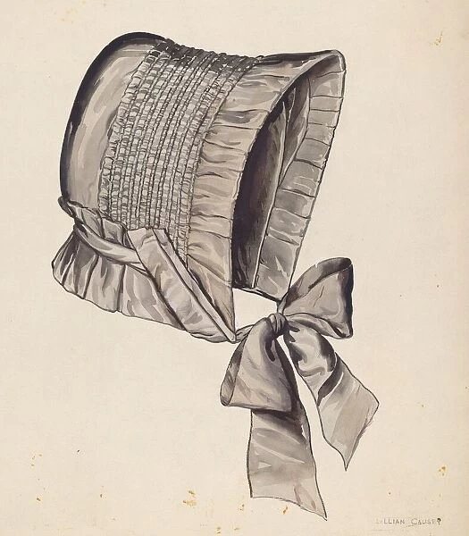 Bonnet, c. 1937. Creator: Lillian Causey
