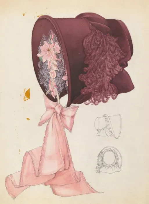 Framed Print : Bonnet, c. 1937. Creator: Rosalia Lane Framed Print : Bonnet, c. 1937. Creator: Rosalia Lane