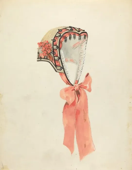 Framed Print : Bonnet, c. 1938. Creator: Gertrude Lemberg Framed Print : Bonnet, c. 1938. Creator: Gertrude Lemberg