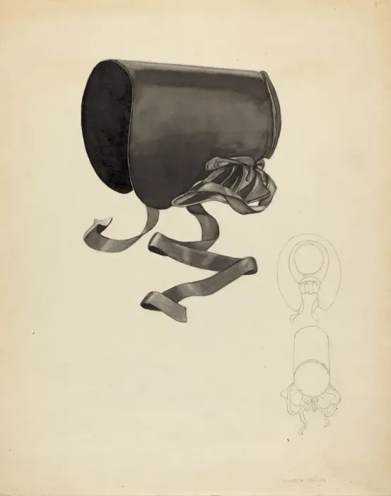 Framed Print : Bonnet, c. 1940. Creator: Roberta Spicer Framed Print : Bonnet, c. 1940. Creator: Roberta Spicer