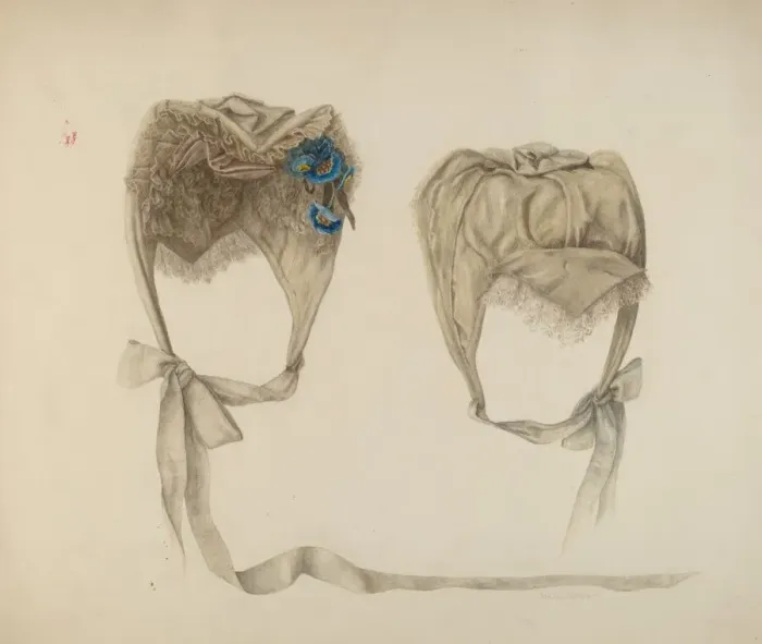 Framed Print : Bonnet, c. 1941. Creator: Stella Mosher Framed Print : Bonnet, c. 1941. Creator: Stella Mosher