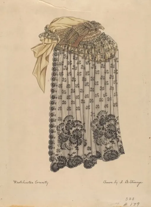 Framed Print : Bonnet and Veil, c. 1936. Creator: Isabelle De Strange Framed Print : Bonnet and Veil, c. 1936. Creator: Isabelle De Strange
