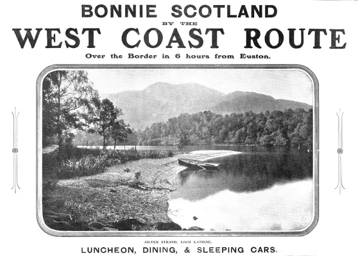 Framed Print : Bonnie Scotland by the West Coast Route - over the border in 6 hours from Euston, 1909. Creator: Unknown Framed Print : Bonnie Scotland by the West Coast Route - over the border in 6 hours from Euston, 1909. Creator: Unknown