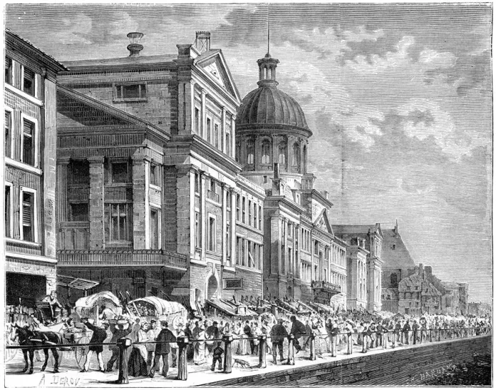 Framed Print : Bonsecours, Montreal, Canada, 19th century. Artist: Deroy Framed Print : Bonsecours, Montreal, Canada, 19th century. Artist: Deroy