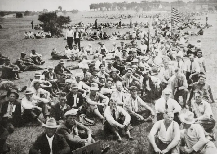 Framed Print : Bonus Army in Anacostia Park, Washington DC, USA, Great Depression, 1932. Artist Framed Print : Bonus Army in Anacostia Park, Washington DC, USA, Great Depression, 1932. Artist