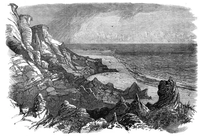 Framed Print : Boobjerg, on the coast of Jutland, 1872. Creator: Unknown Framed Print : Boobjerg, on the coast of Jutland, 1872. Creator: Unknown