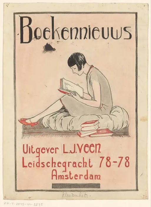 Framed Print : Book cover design for: Book news: Publisher L.J. Veen, c. 1930, c.1930. Creator: Unknown Framed Print : Book cover design for: Book news: Publisher L.J. Veen, c. 1930, c.1930. Creator: Unknown