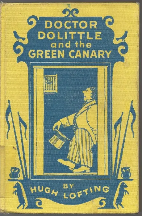 Framed Print : Book Cover for Doctor Dolittle and the Green Canary by Hugh Lofting, 1940s. Artist: Lofting Framed Print : Book Cover for Doctor Dolittle and the Green Canary by Hugh Lofting, 1940s. Artist: Lofting