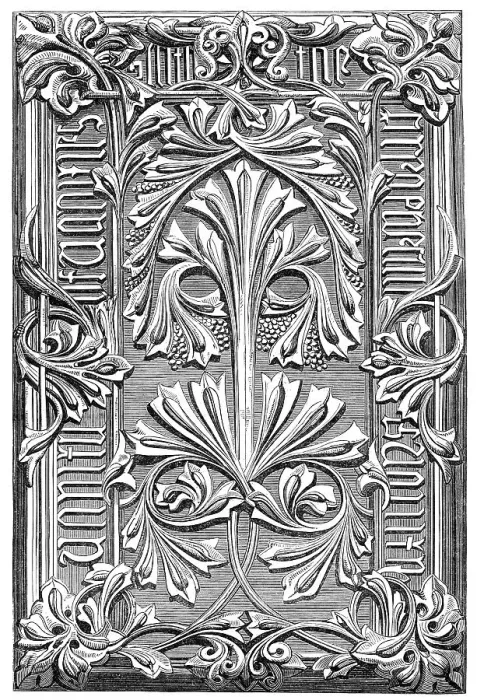 Framed Print : A book cover formed by Martin's Ceramic Papier-maché process, 1860. Creator: Unknown Framed Print : A book cover formed by Martin's Ceramic Papier-maché process, 1860. Creator: Unknown