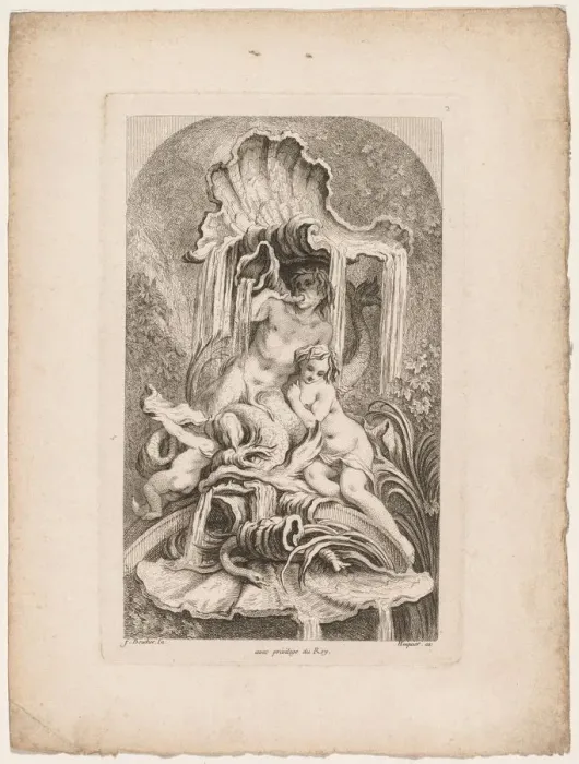 Framed Print : Book of Fountains: No. 2, c. 1736. Creator: Gabriel Huquier (French, 1695-1772) Framed Print : Book of Fountains: No. 2, c. 1736. Creator: Gabriel Huquier (French, 1695-1772)
