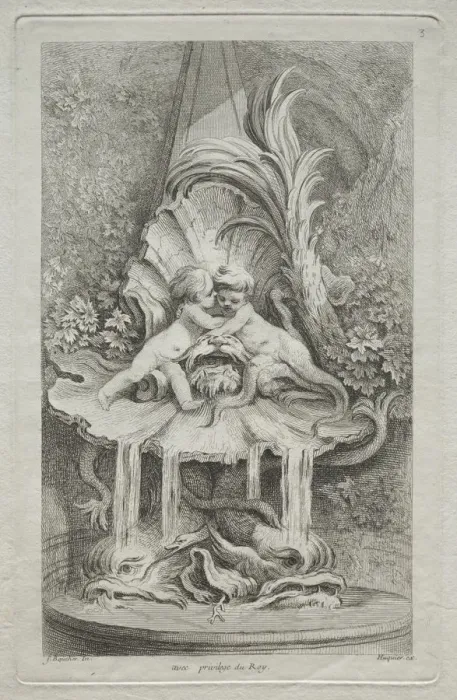 Framed Print : Book of Fountains: No. 3, c. 1736. Creator: Gabriel Huquier (French, 1695-1772) Framed Print : Book of Fountains: No. 3, c. 1736. Creator: Gabriel Huquier (French, 1695-1772)