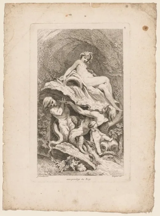 Framed Print : Book of Fountains: No. 4, c. 1736. Creator: Gabriel Huquier (French, 1695-1772) Framed Print : Book of Fountains: No. 4, c. 1736. Creator: Gabriel Huquier (French, 1695-1772)