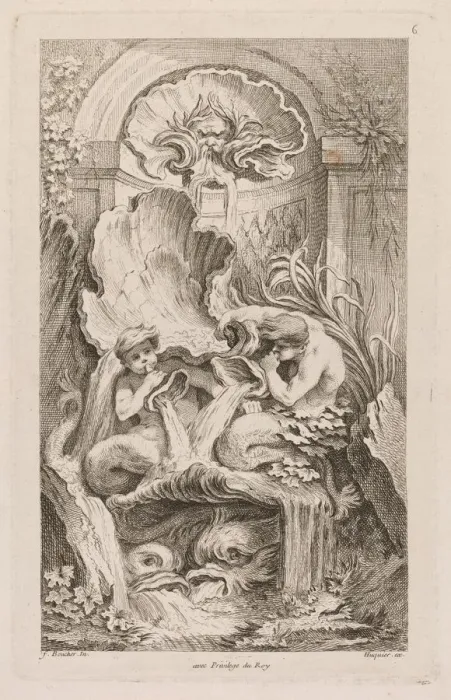 Framed Print : Book of Fountains: No. 6, c. 1736. Creator: Gabriel Huquier (French, 1695-1772) Framed Print : Book of Fountains: No. 6, c. 1736. Creator: Gabriel Huquier (French, 1695-1772)
