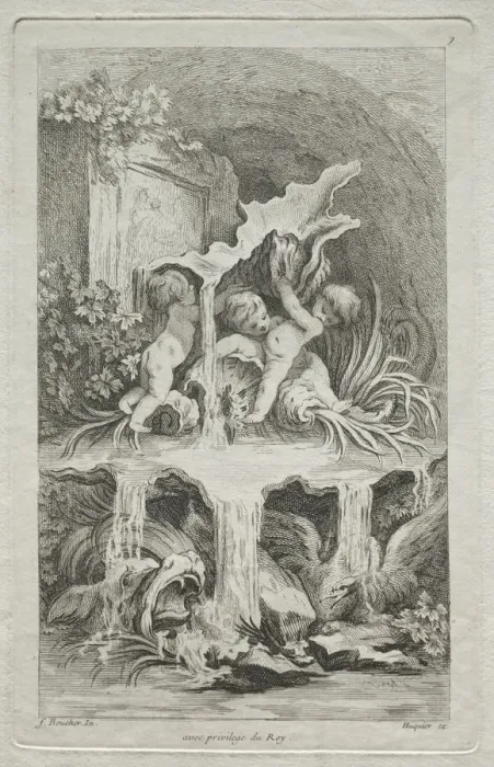 Framed Print : Book of Fountains: No. 7, c. 1736. Creator: Gabriel Huquier (French, 1695-1772) Framed Print : Book of Fountains: No. 7, c. 1736. Creator: Gabriel Huquier (French, 1695-1772)