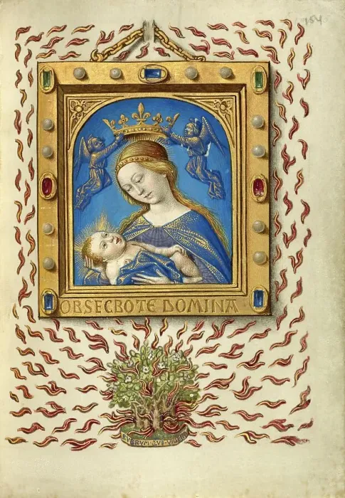 Framed Print : Book of Hours, about 1480-1490. Creators: Georges Trubert, Jean Bourdichon Framed Print : Book of Hours, about 1480-1490. Creators: Georges Trubert, Jean Bourdichon