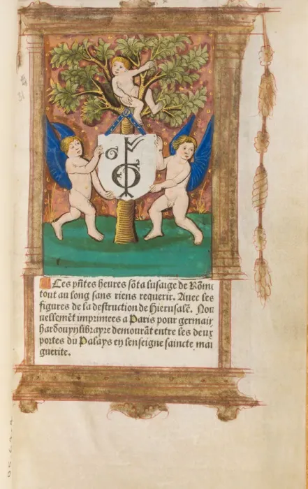 Framed Print : Book of Hours, 1518-21. Creators: Gilles Hardouyn, Germain Hardouyn Framed Print : Book of Hours, 1518-21. Creators: Gilles Hardouyn, Germain Hardouyn