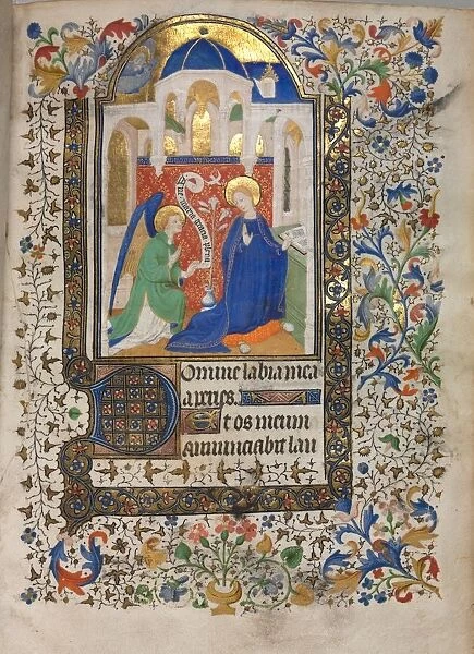 Book of Hours (Use of Paris): Annunciation, c. 1420. Creator: Boucicaut Master (French
