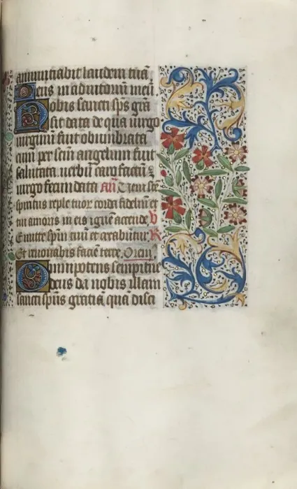 Framed Print : Book of Hours (Use of Rouen): fol. 100r, c. 1470. Creator: Master of the Geneva Latini (French Framed Print : Book of Hours (Use of Rouen): fol. 100r, c. 1470. Creator: Master of the Geneva Latini (French