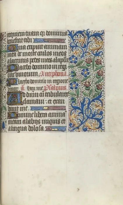 Framed Print : Book of Hours (Use of Rouen): fol. 104r, c. 1470. Creator: Master of the Geneva Latini (French Framed Print : Book of Hours (Use of Rouen): fol. 104r, c. 1470. Creator: Master of the Geneva Latini (French