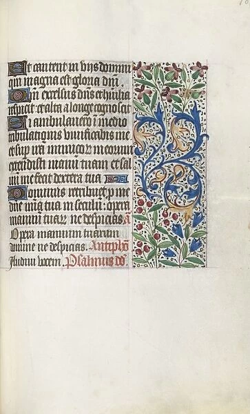 Book of Hours (Use of Rouen): fol. 107r, c. 1470. Creator: Master of the Geneva Latini (French
