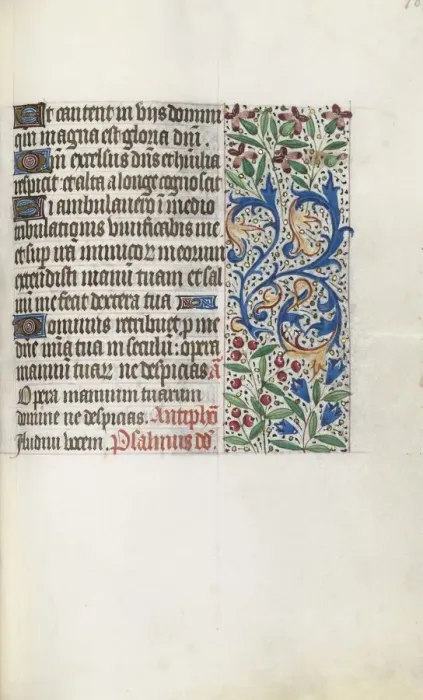Framed Print : Book of Hours (Use of Rouen): fol. 107r, c. 1470. Creator: Master of the Geneva Latini (French Framed Print : Book of Hours (Use of Rouen): fol. 107r, c. 1470. Creator: Master of the Geneva Latini (French
