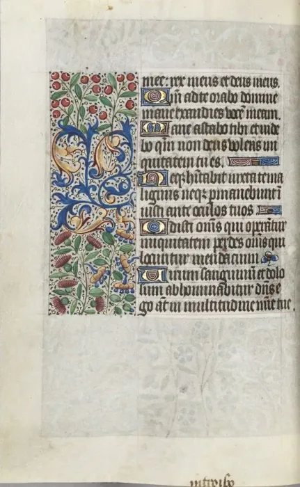 Framed Print : Book of Hours (Use of Rouen): fol. 110v, c. 1470. Creator: Master of the Geneva Latini (French Framed Print : Book of Hours (Use of Rouen): fol. 110v, c. 1470. Creator: Master of the Geneva Latini (French