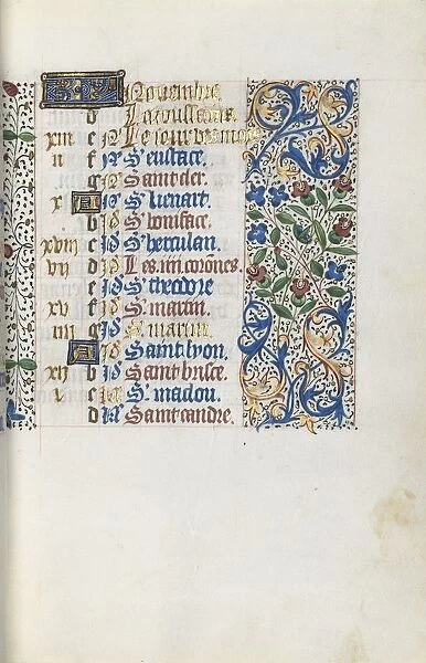 Book of Hours (Use of Rouen): fol. 111r, c. 1470. Creator: Master of the Geneva Latini (French