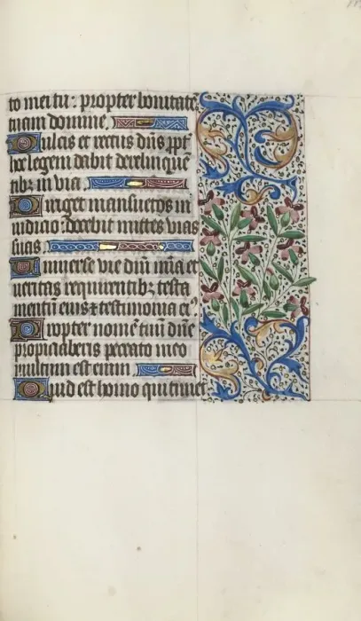 Framed Print : Book of Hours (Use of Rouen): fol. 119r, c. 1470. Creator: Master of the Geneva Latini (French Framed Print : Book of Hours (Use of Rouen): fol. 119r, c. 1470. Creator: Master of the Geneva Latini (French