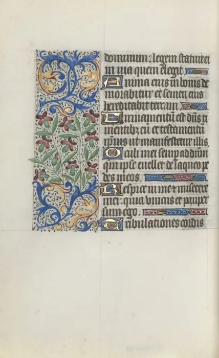 Framed Print : Book of Hours (Use of Rouen): fol. 119v, c. 1470. Creator: Master of the Geneva Latini (French Framed Print : Book of Hours (Use of Rouen): fol. 119v, c. 1470. Creator: Master of the Geneva Latini (French