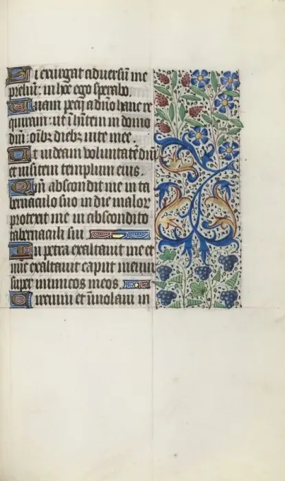 Framed Print : Book of Hours (Use of Rouen): fol. 121r, c. 1470. Creator: Master of the Geneva Latini (French Framed Print : Book of Hours (Use of Rouen): fol. 121r, c. 1470. Creator: Master of the Geneva Latini (French