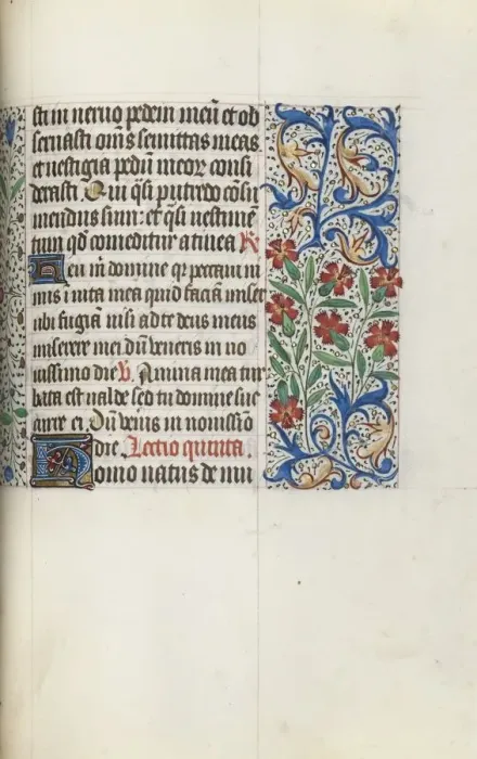 Framed Print : Book of Hours (Use of Rouen): fol. 123r, c. 1470. Creator: Master of the Geneva Latini (French Framed Print : Book of Hours (Use of Rouen): fol. 123r, c. 1470. Creator: Master of the Geneva Latini (French