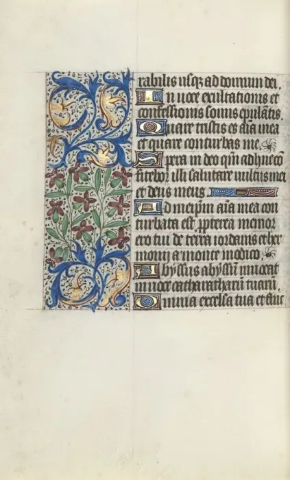 Framed Print : Book of Hours (Use of Rouen): fol. 129v, c. 1470. Creator: Master of the Geneva Latini (French Framed Print : Book of Hours (Use of Rouen): fol. 129v, c. 1470. Creator: Master of the Geneva Latini (French