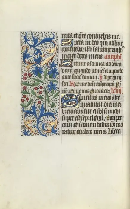Framed Print : Book of Hours (Use of Rouen): fol. 130v, c. 1470. Creator: Master of the Geneva Latini (French Framed Print : Book of Hours (Use of Rouen): fol. 130v, c. 1470. Creator: Master of the Geneva Latini (French